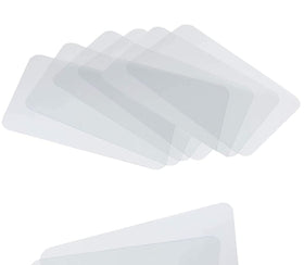 CraftyCrocodile clear plastic placemats protect tabletops from spills while staying crystal clear