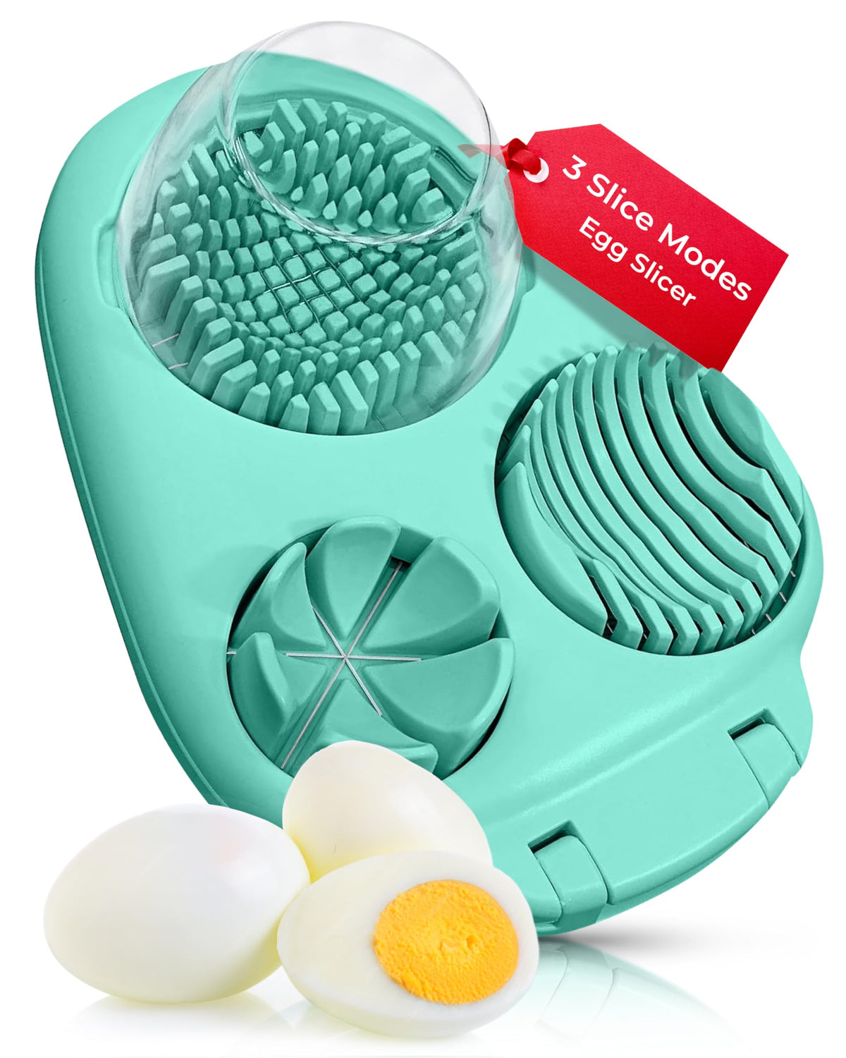 CraftyCrocodile egg-slicer-3-slice-modes for uniform eggs.