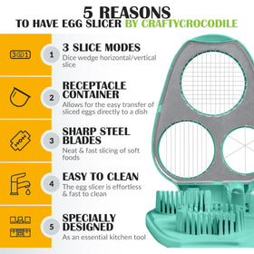 CraftyCrocodile heavy-duty-blades deliver clean, precise cuts.