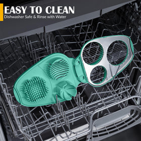 Mint-green finish adds color to cooking and prep.