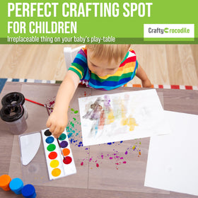 CraftyCrocodile non-slip placemats stay put during meals and crafts.