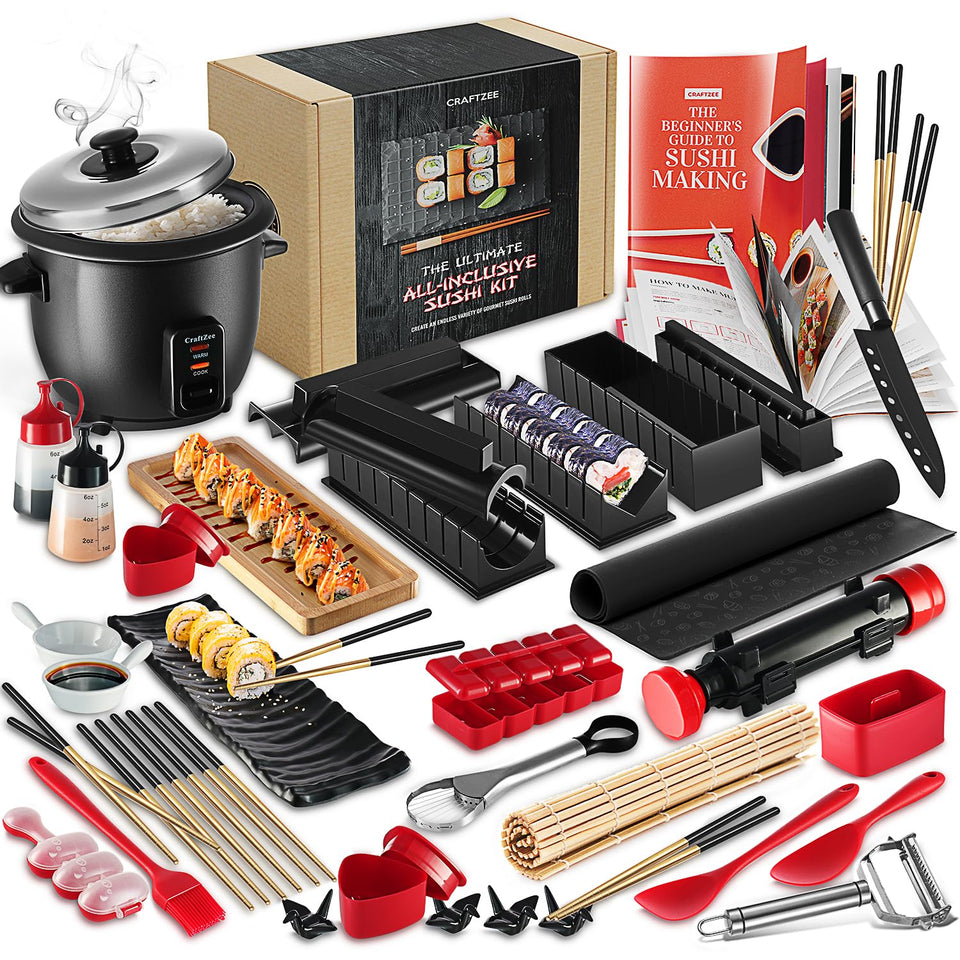 CraftZee Sushi Kit contents for confident home sushi prep