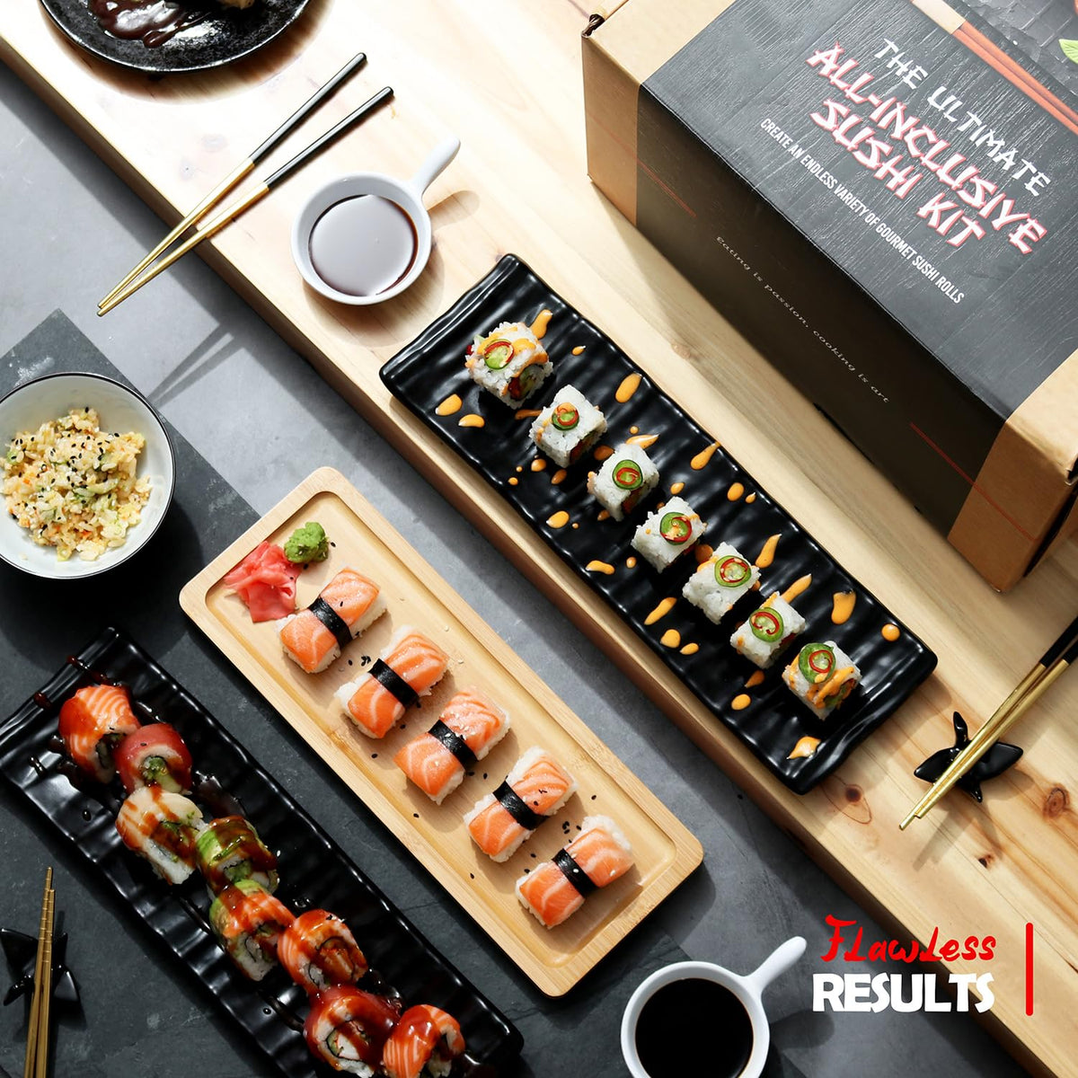 CraftZee Sushi Kit nigiri and maki ready for weeknight dinners