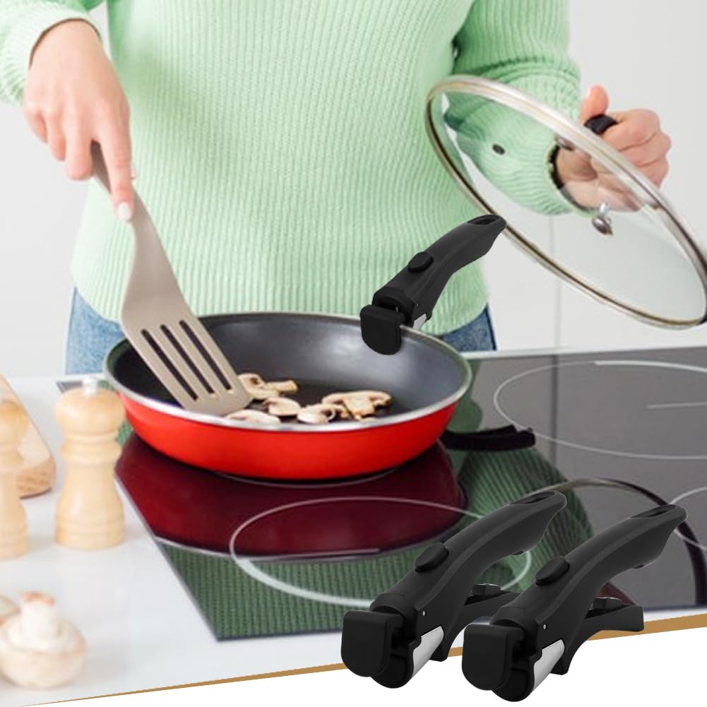 Cramelith 2-pack black handles upgrade kitchen safety and style