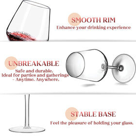 Crayline dishwasher-safe wine glasses for easy cleanup
