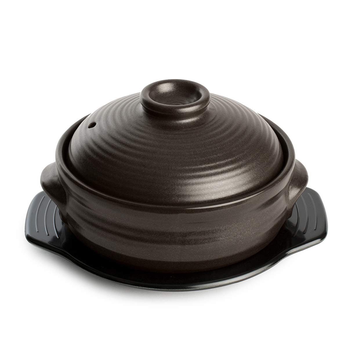 Crazy Korean Cooking Korean Stone Bowl with lid highlights elegant dolsot design and premium craftsmanship.