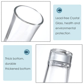 Crazystorey clear glass shot glasses – premium durability for daily use.