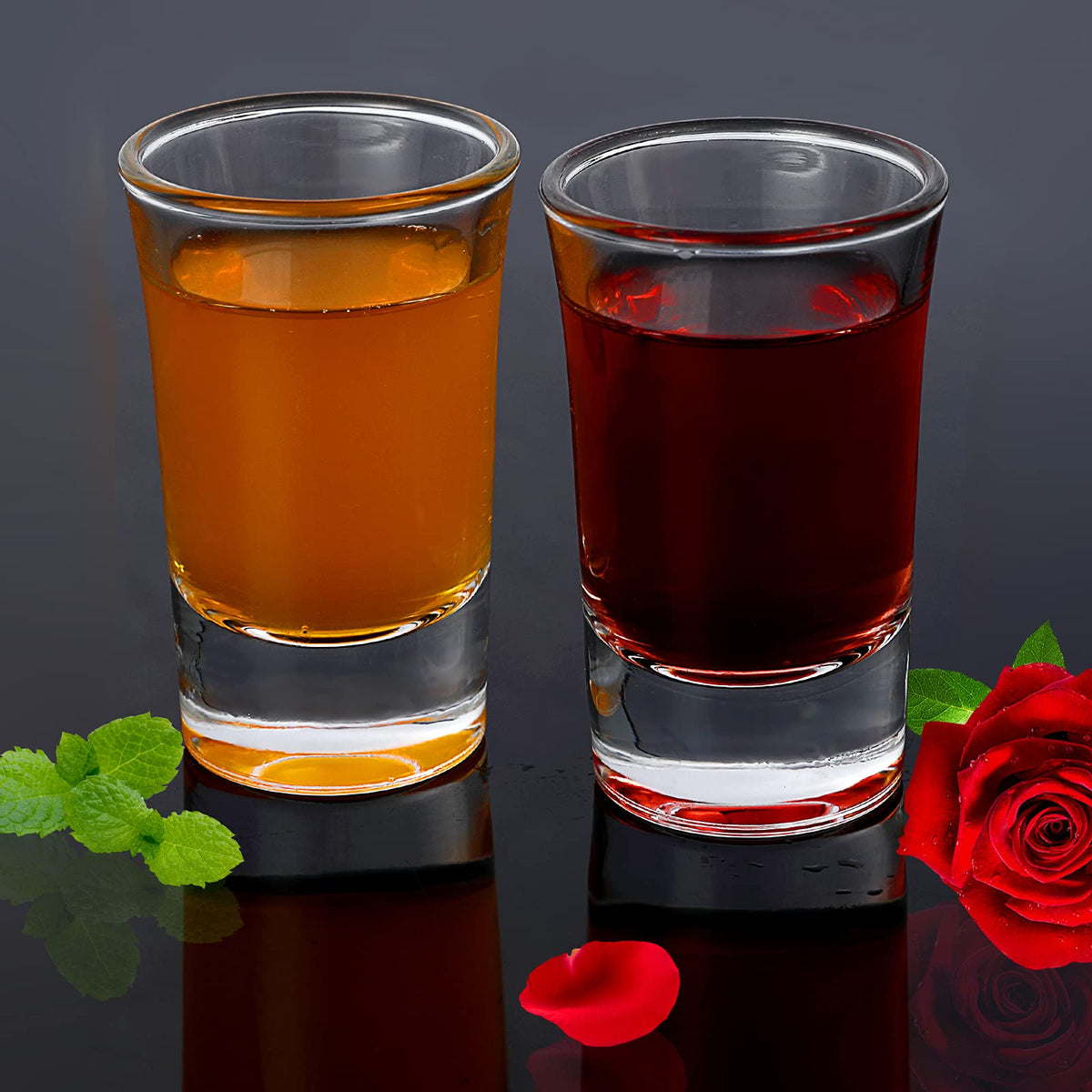 Crazystorey shot glasses securely packaged – ready gift for housewarmings.