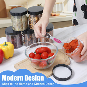 Crazystorey slim-body storage jar fits compact shelves and portable use.