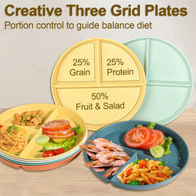 CrazyTerra 9-inch orange plate: microwave-safe and reusable for quick meals.