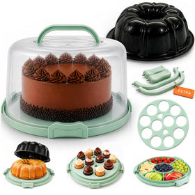 CREACAKE 10-Inch Fluted Buntz Pan offers even bake and easy release.