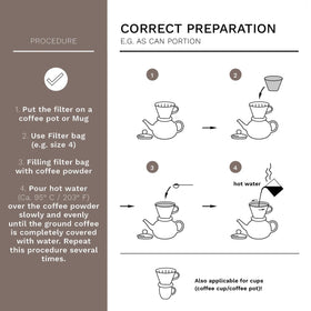 Dimensions of Creano XXL porcelain dripper indicating sturdy build