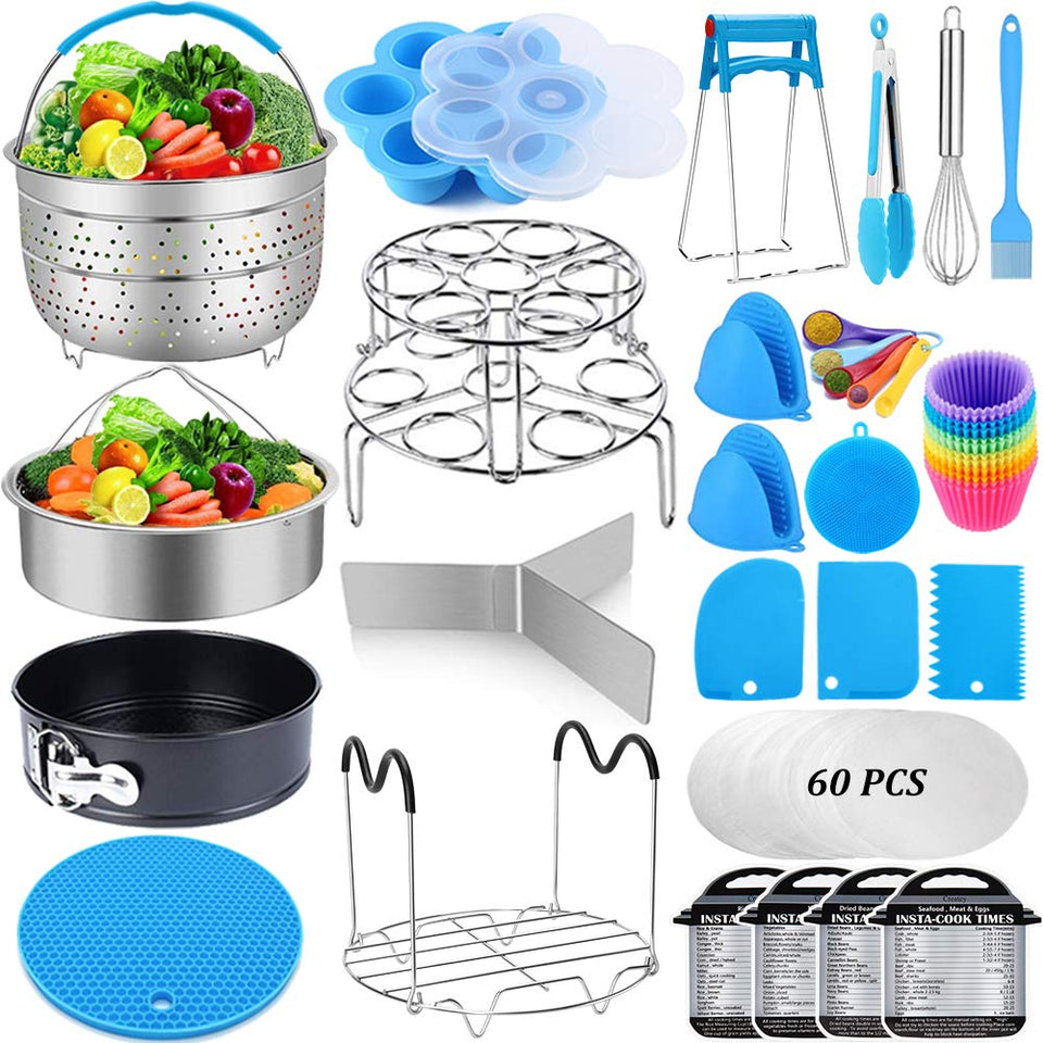 Createy Instant Pot steamer basket for healthy vegetables and seafood