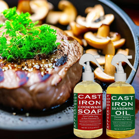 Creation Farm care yields a seasoned skillet with a professional finish.