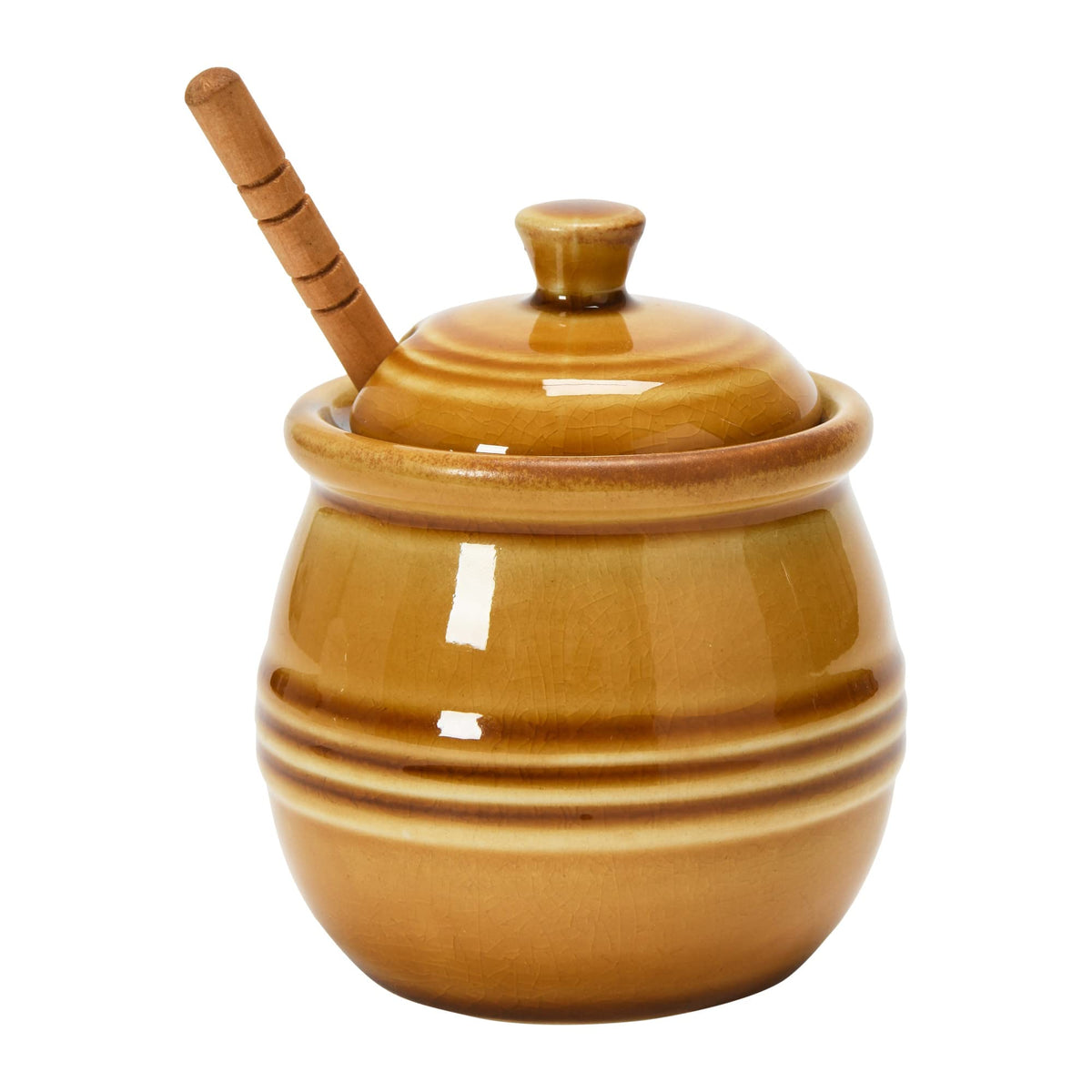 Compact pot and long dipper are ready for everyday tea time use