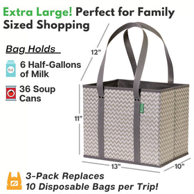 Creative Green Life foldable design stores flat for car or pantry storage