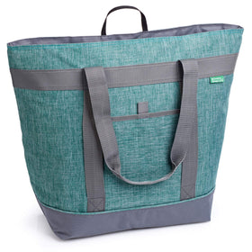 Creative Green Life jumbo insulated cooler bag green side view keeps drinks cool outdoors.