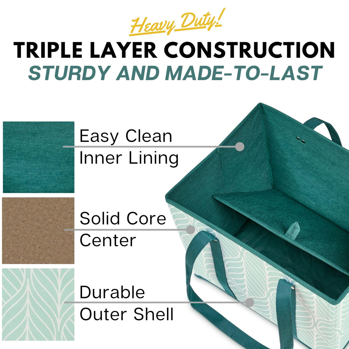 Creative Green Life reusable grocery bags spill-proof trunk design keeps items secure.