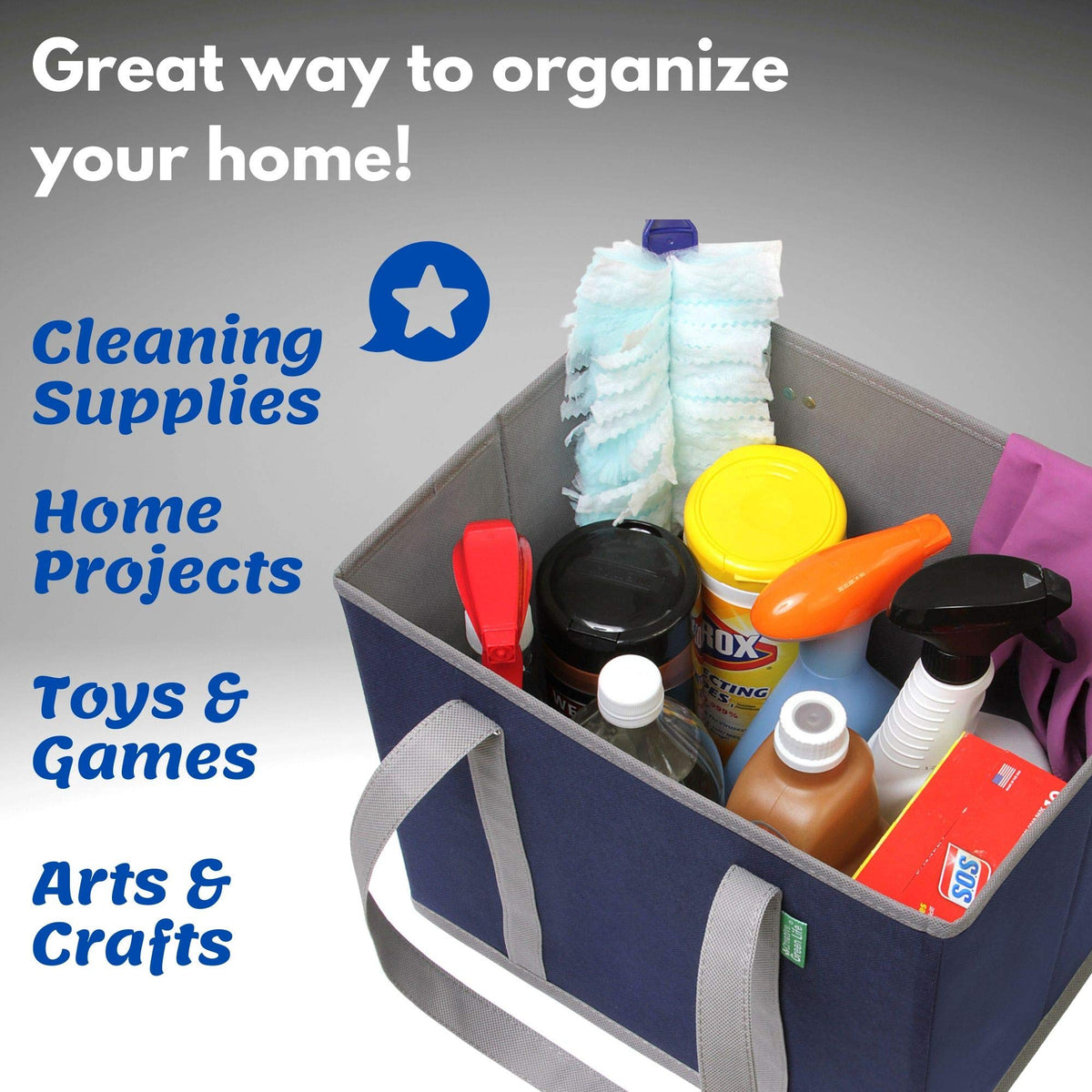 Creative Green Life reusable grocery bags made from sturdy materials for lasting use.