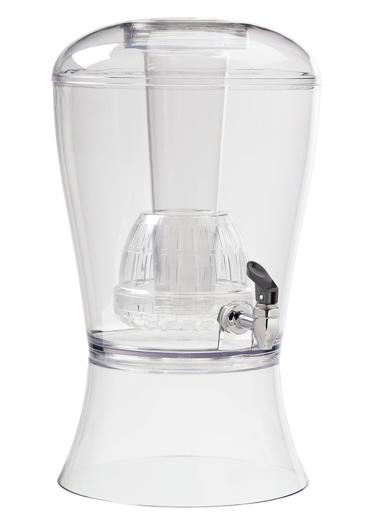 CreativeWare 3-gallon dispenser with ice cylinder keeps beverages cold