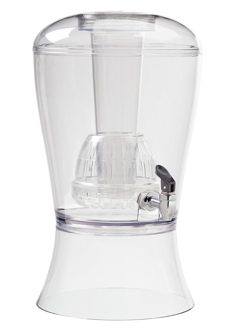 CreativeWare 3-gallon dispenser with ice cylinder keeps beverages cold