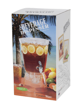 CreativeWare Bark Dispenser durable clear acrylic design resists breakage at events.