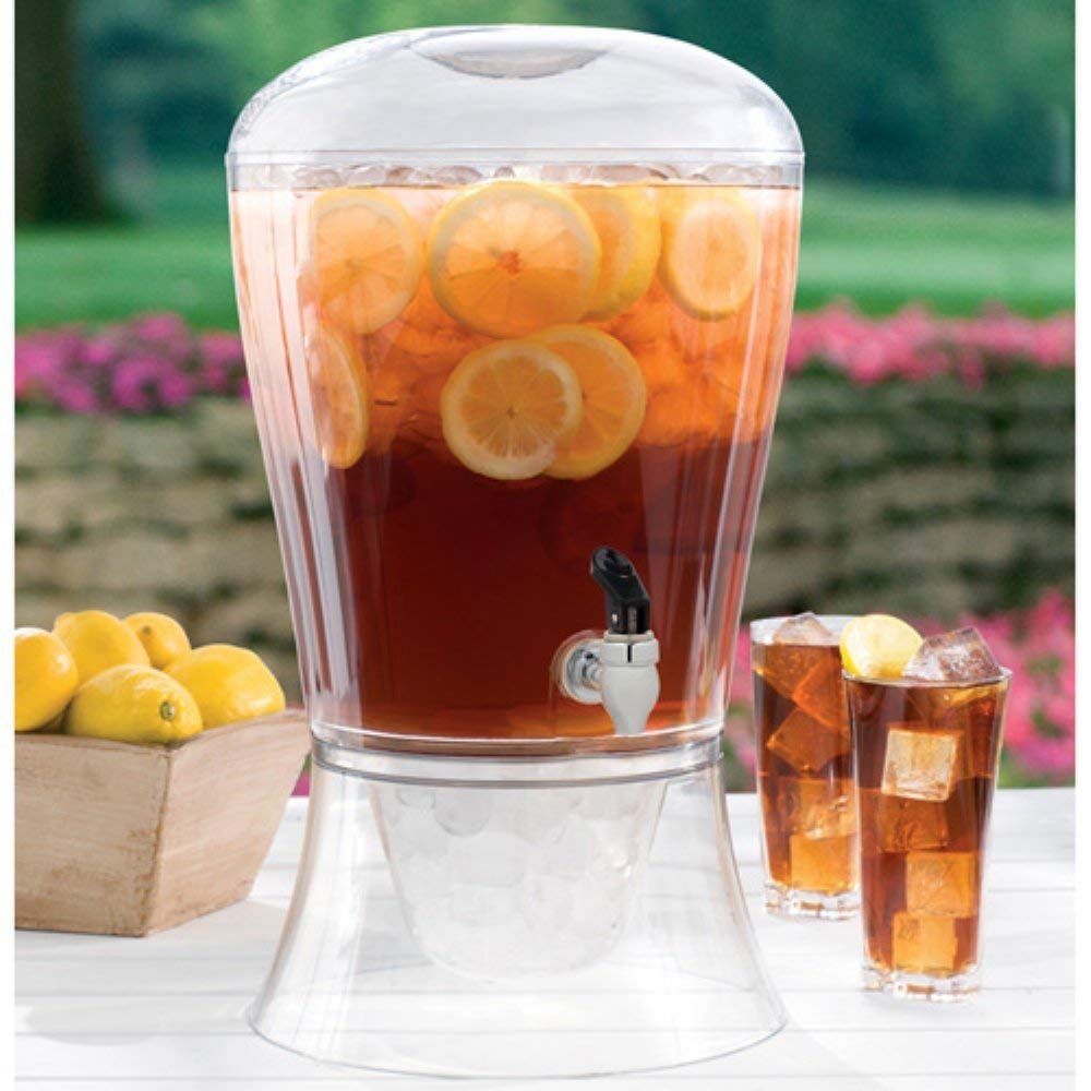 CreativeWare no-drip spigot demonstrates mess-free pouring at gatherings.