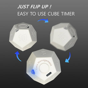 CREAVIVA Cube Pomodoro Timer flip-to-start action for rapid task transitions