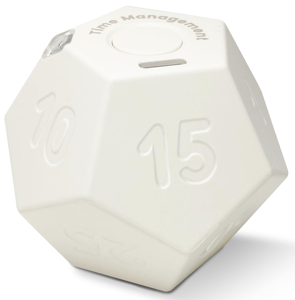 CREAVIVA Cube Pomodoro Timer in flip-to-start view emphasizing focus sessions