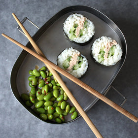 Crebri Sushedo Sushi Bazooka finished rolls ready to serve.