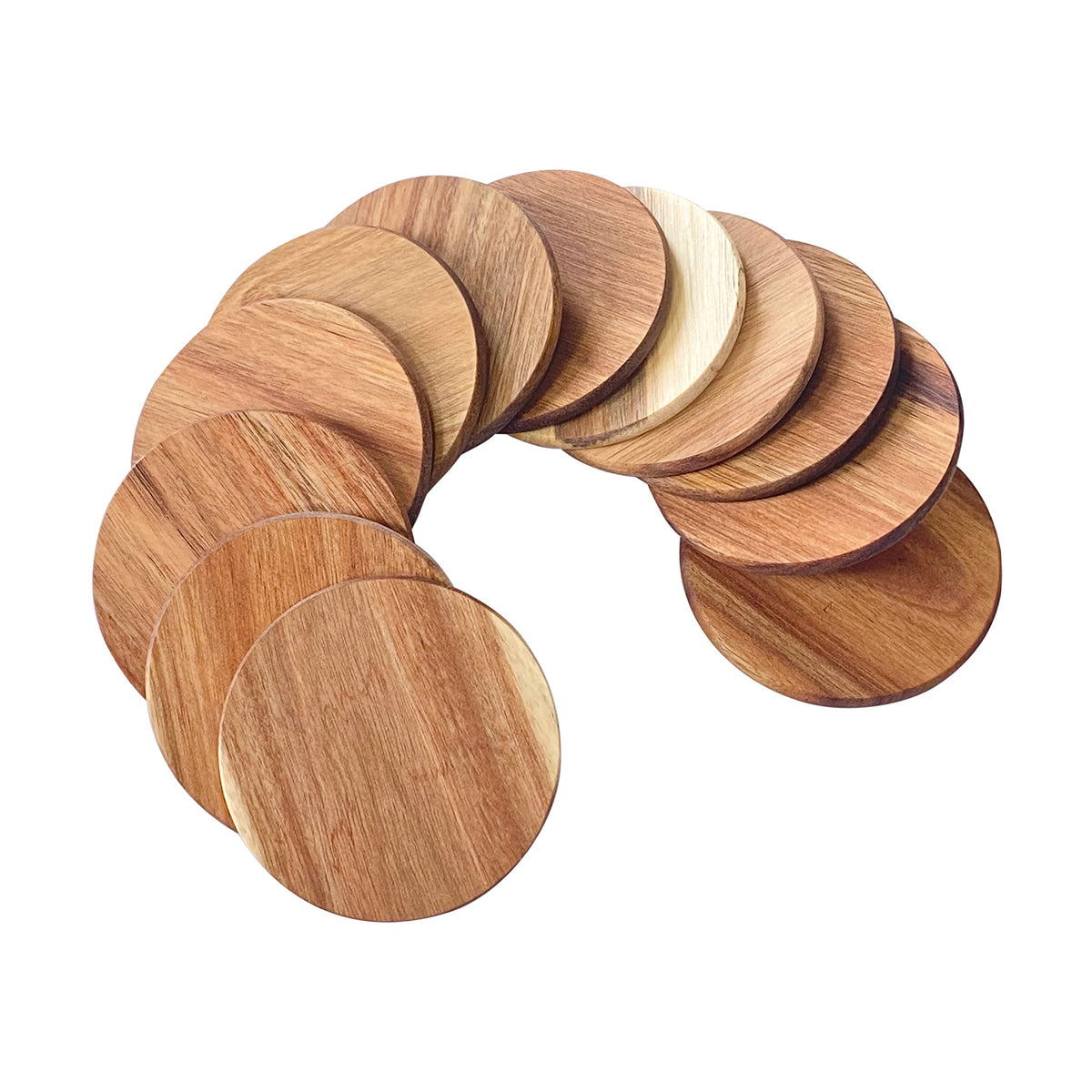 Cregugua acacia coasters are ideal for daily meals and hot drinks