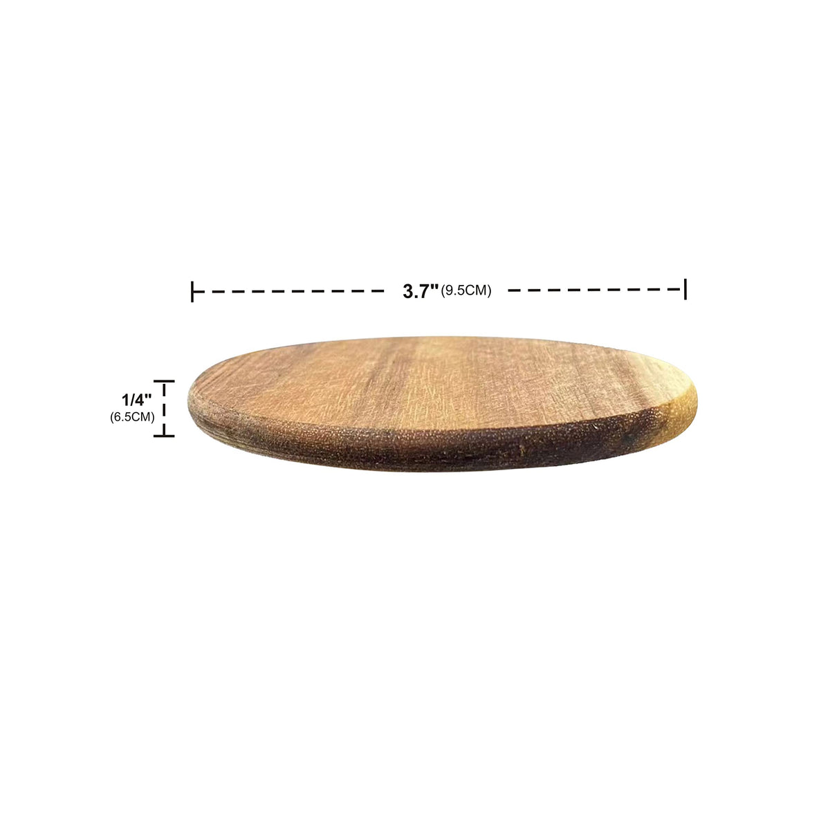 Cregugua acacia coasters showcase warm woodgrain and durable construction