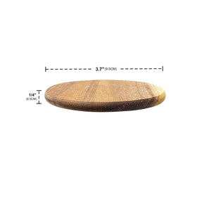 Cregugua acacia coasters showcase warm woodgrain and durable construction
