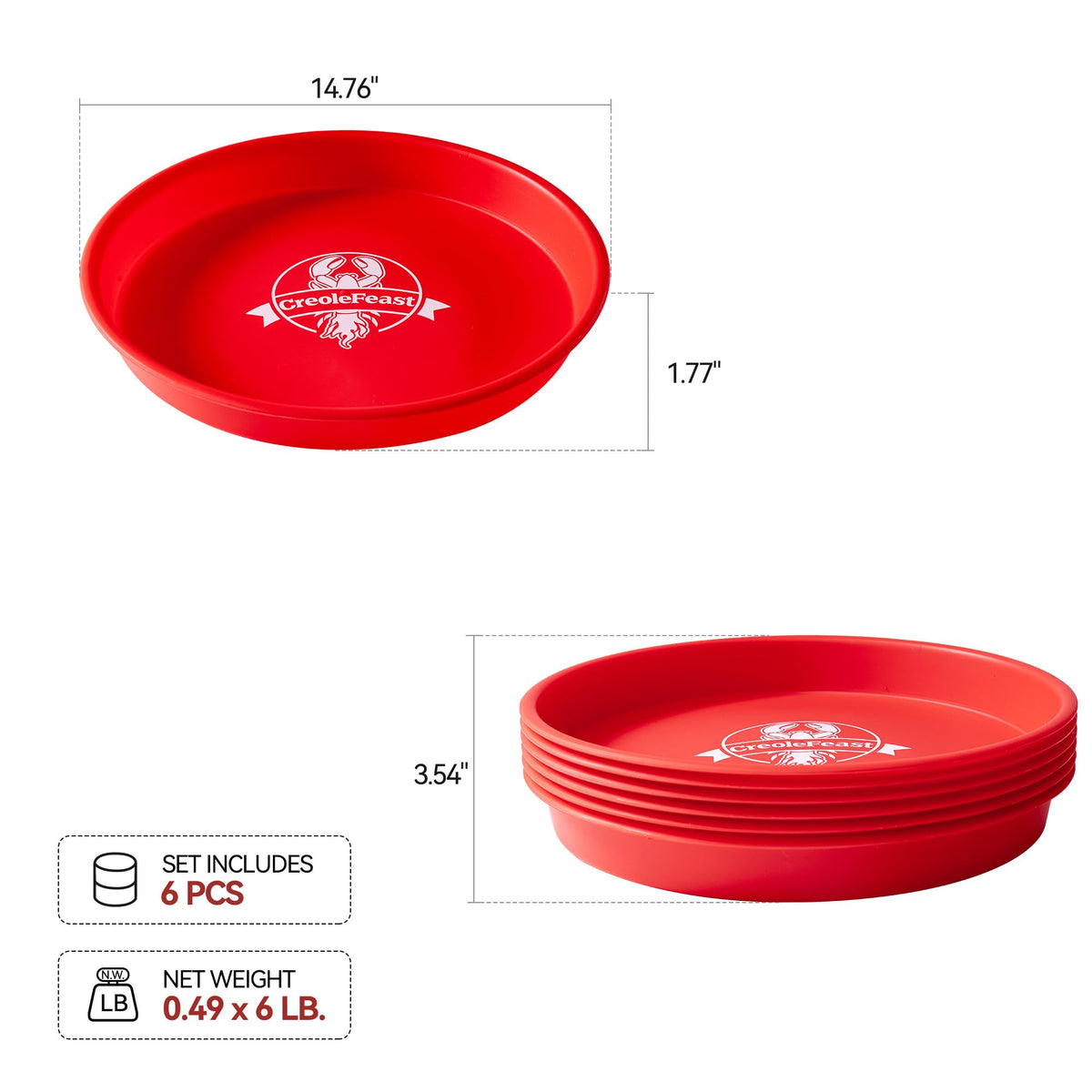 Creole Feast PP1006 outdoor picnic setup with trays, showcasing vibrant color and easy cleanup.