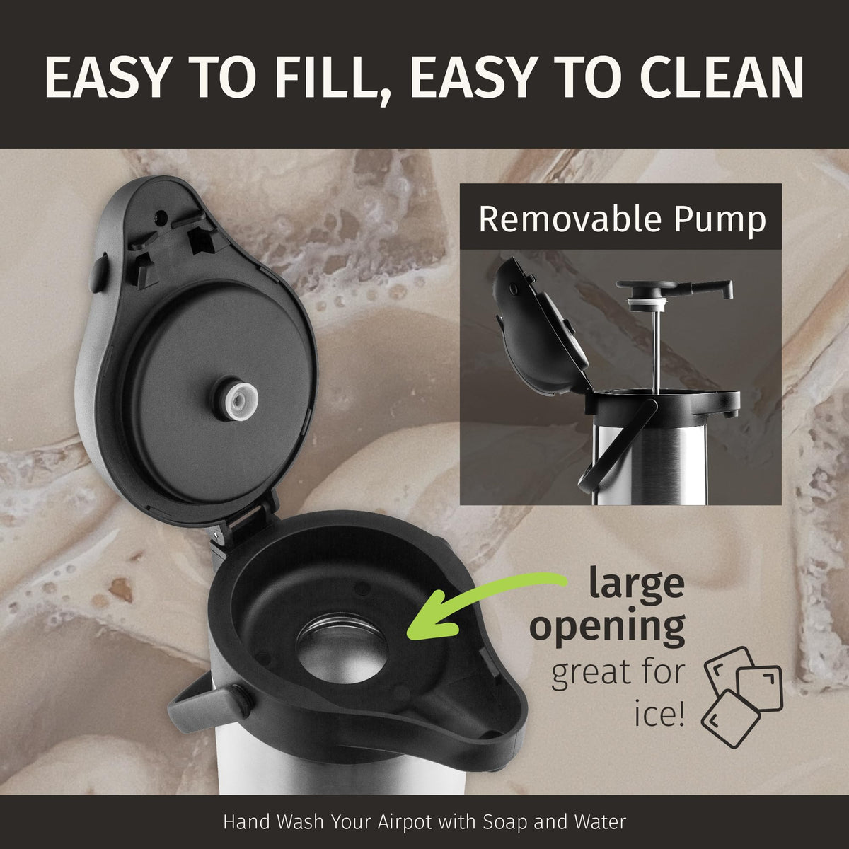 Cresimo side handle ergonomic design for easy carries.