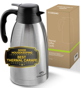 CRESIMO thermal coffee carafe 68oz ready for large gatherings.