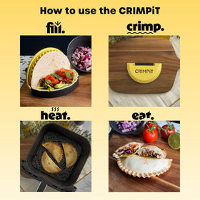 CRIMPiT recipe book included, inspiring flavor pairings and fun filling ideas.
