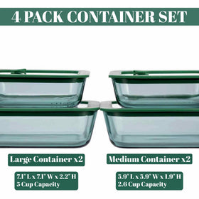 Crispa 20oz medium container ideal for on-the-go lunches.