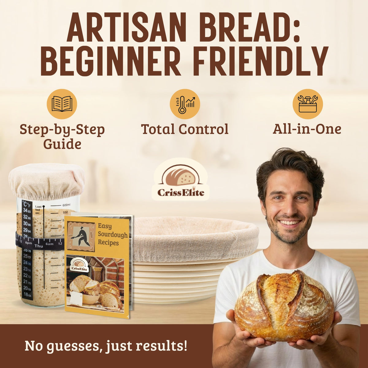 CRISS ELITE sourdough recipe book with beginner guides
