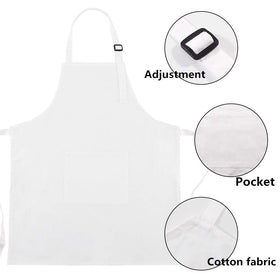 CRJHNS kids apron and hat set matching hat for play and meals