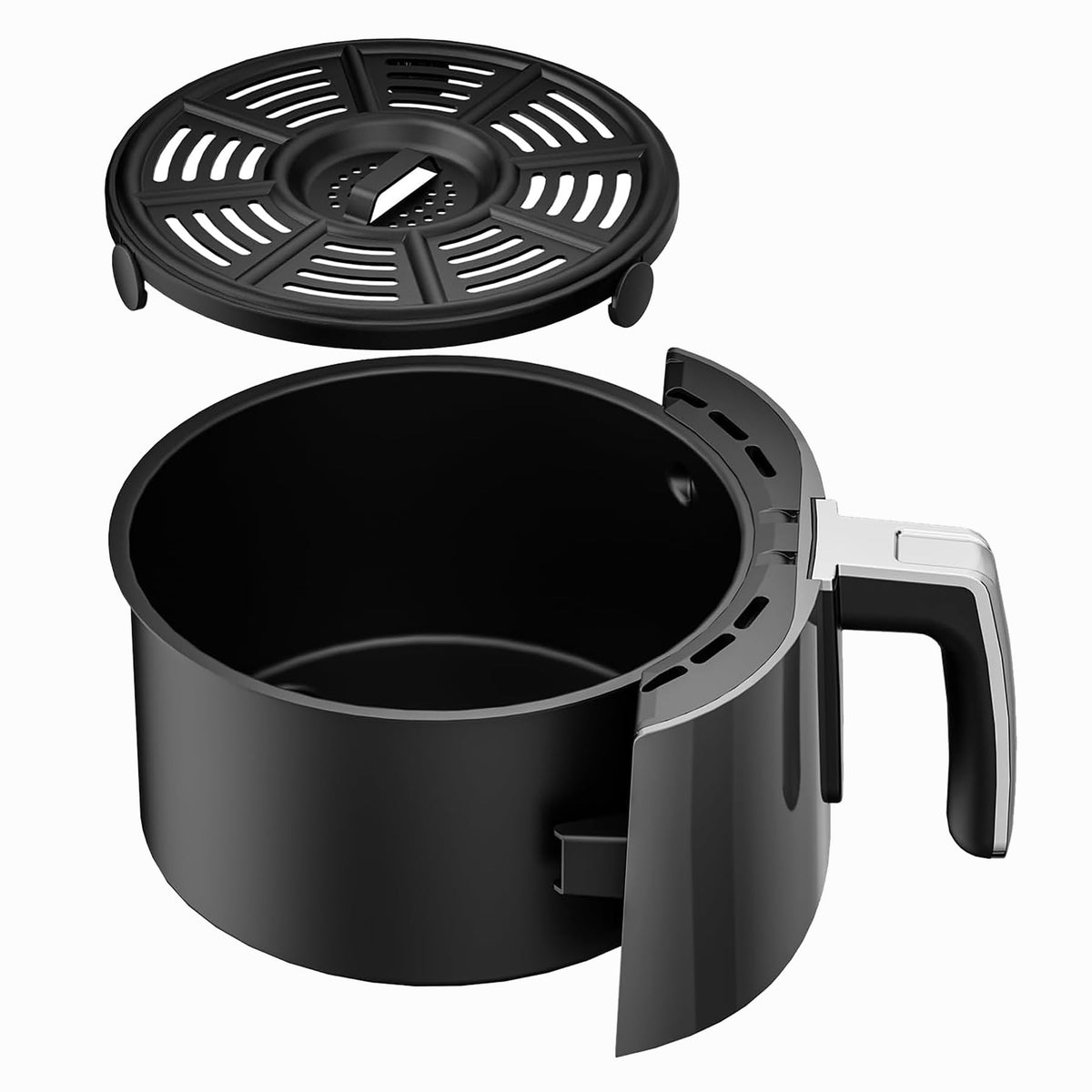 Croask air fryer basket AF101 with non-stick surface for easy food release.