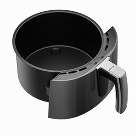 Croask air fryer basket for Ninja AF101 front view shows easy-release coating.