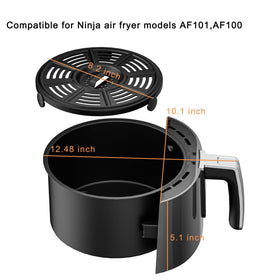 Croask crisper plate AF101 shown, promotes crispy results with even heat.
