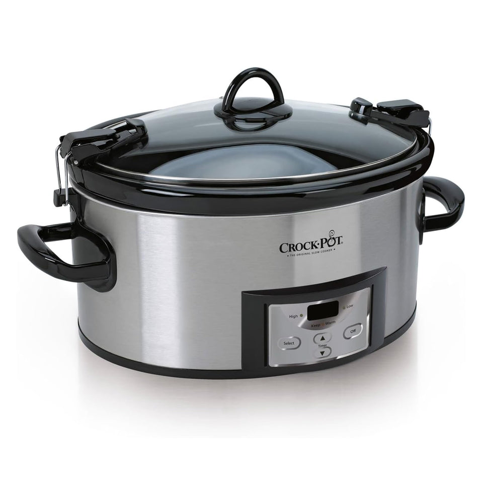 Crock-Pot 6 Quart Cook & Carry with digital timer demonstrates precise cooking control