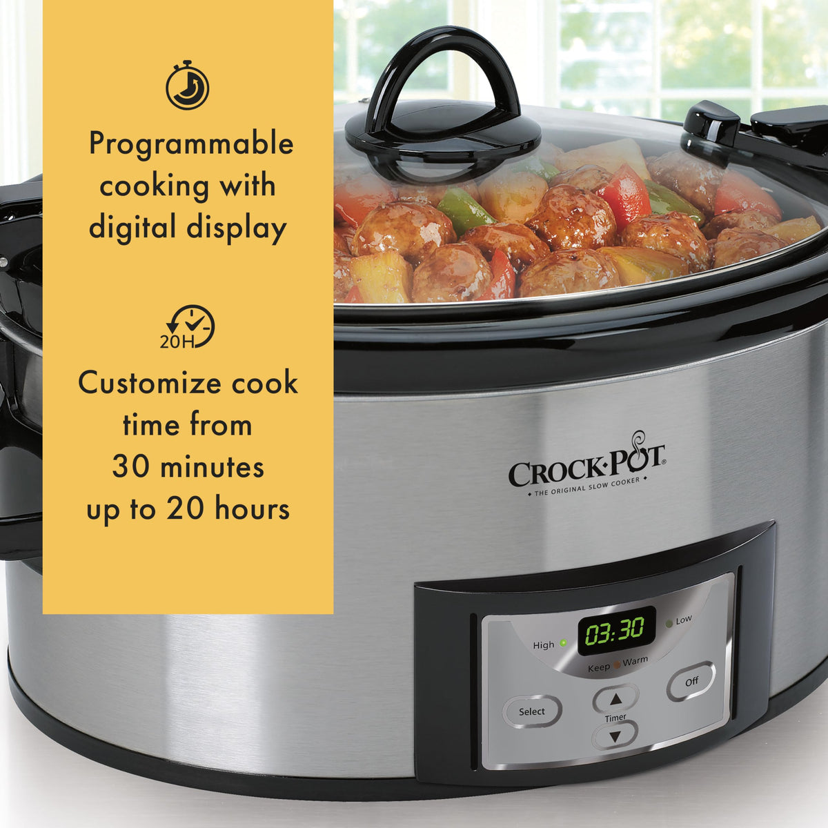 Crock-Pot 6 Quart Cook & Carry portable setup ideal for travel
