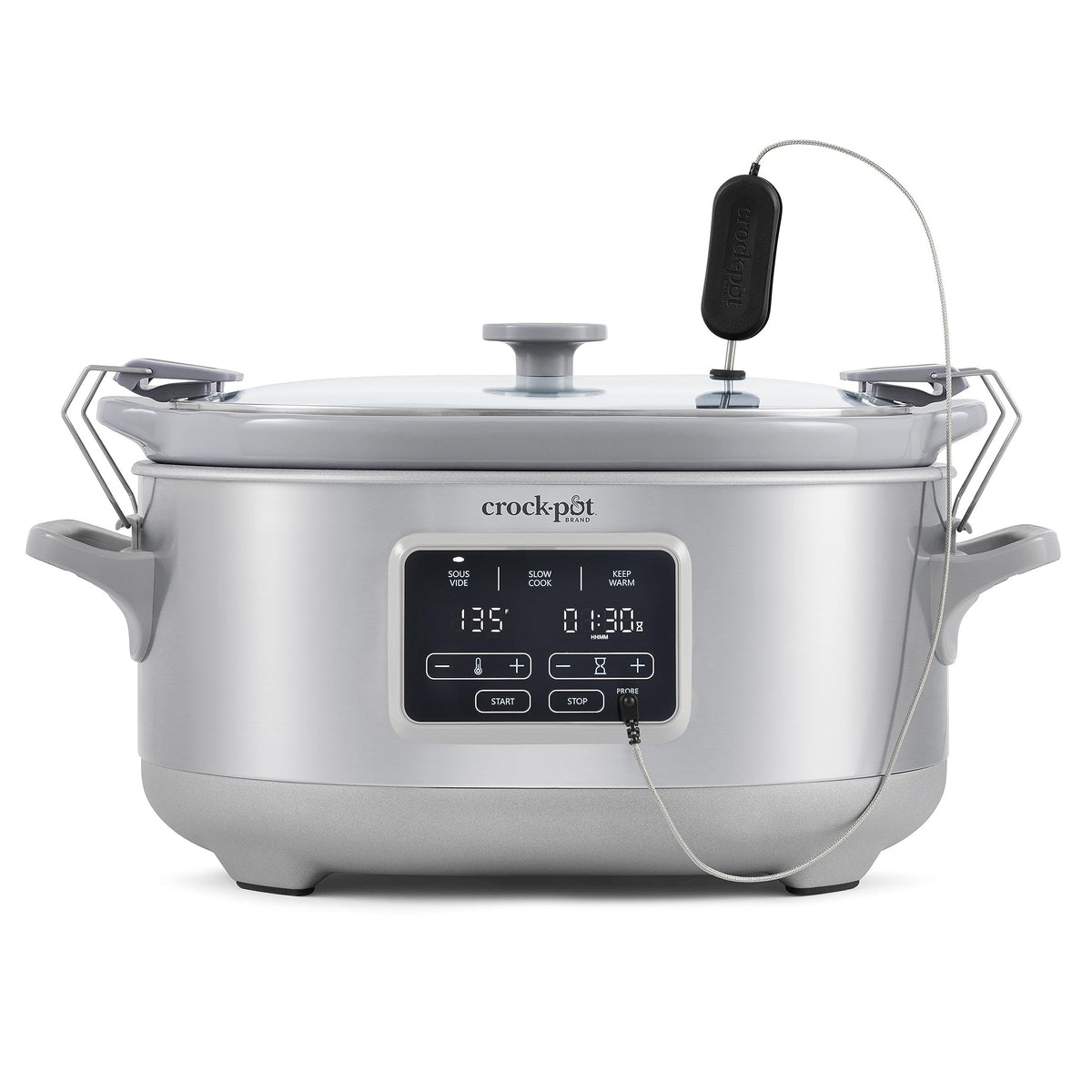 Crock-Pot 7-quart sous vide probe enabling precise temperature control for consistent cook results.
