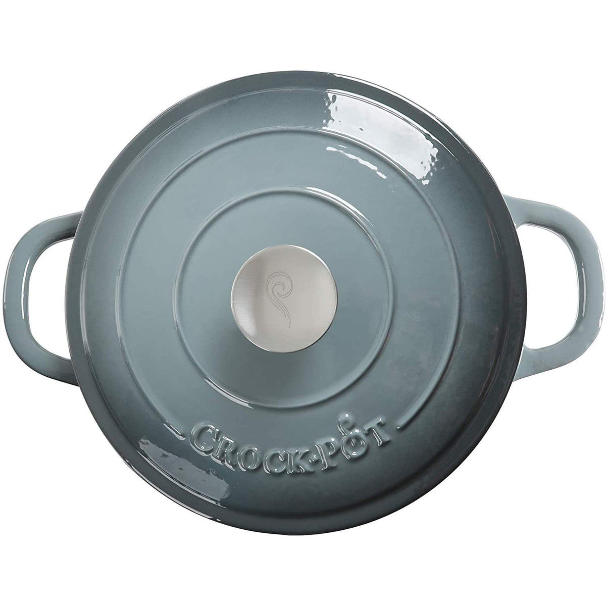 Crock-Pot Artisan enamel closeup highlights easy-clean interior.
