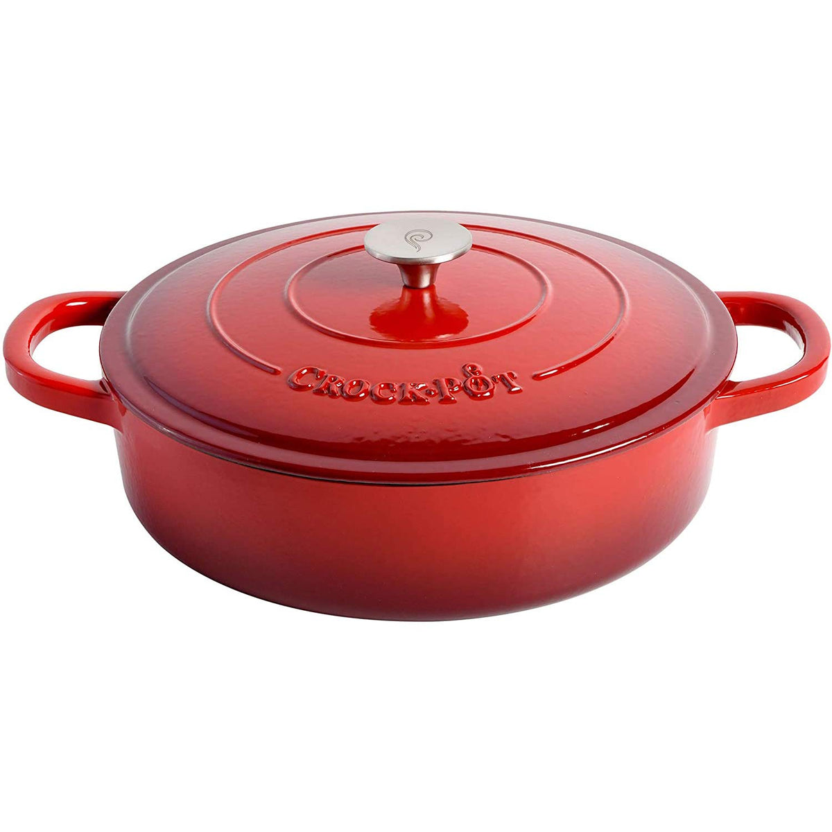 Crock-Pot Artisan enameled cast iron finish enhances kitchen aesthetics and heat retention