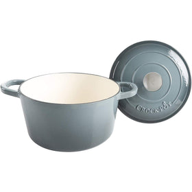 Crock-Pot Artisan round Dutch oven on stovetop showing even heat distribution.