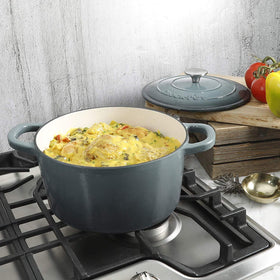 American-made Crock-Pot Artisan signals durable cast iron quality.